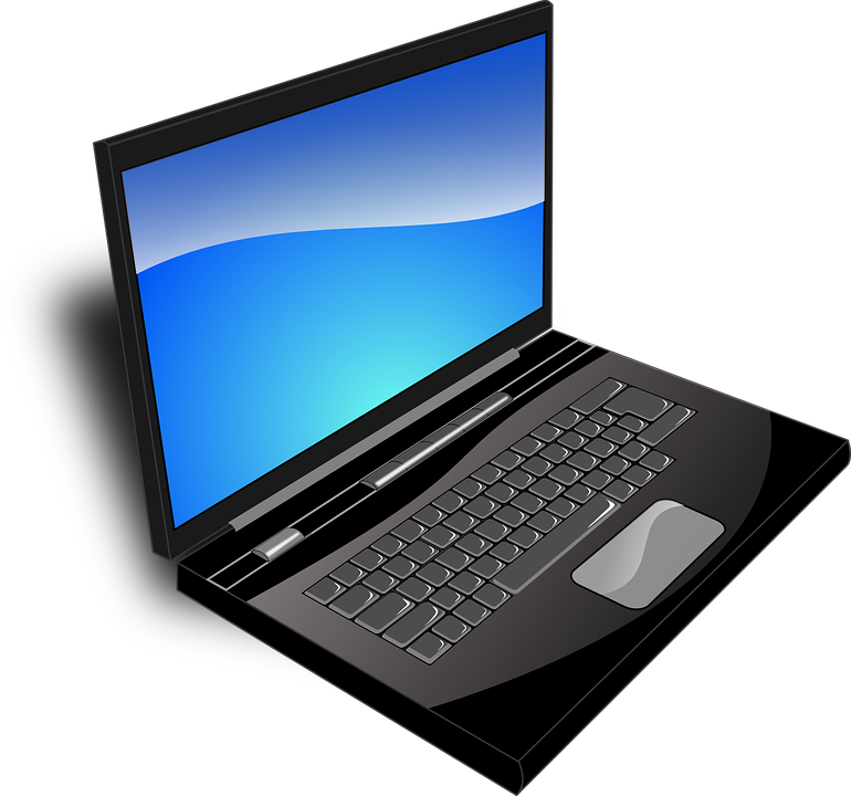 Black-Screen-Monitor-Keyboard-Blue-Laptop-33521