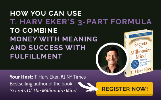 T Harv Eker seminar flyer