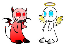 devil and angel